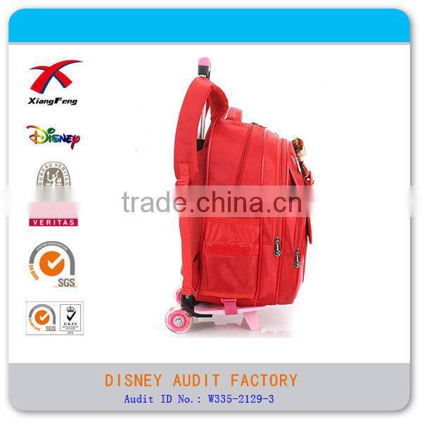 Full color printing red girl trolley bags
