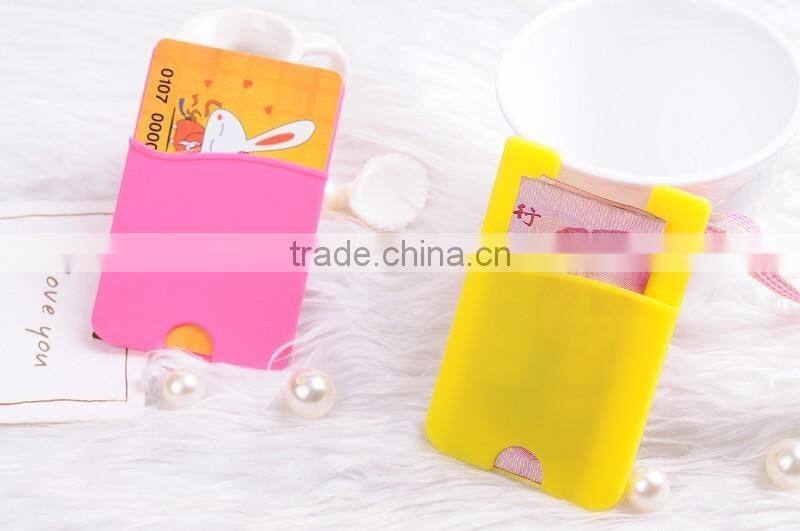 Stylish Silicone Card Case for Smart Phone