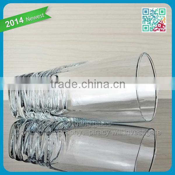 Hot sale unique style juice glass cup wholesale houseware drinking glass