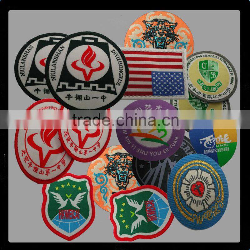 hot sale skull embroidery patches/ patch applique cheap price