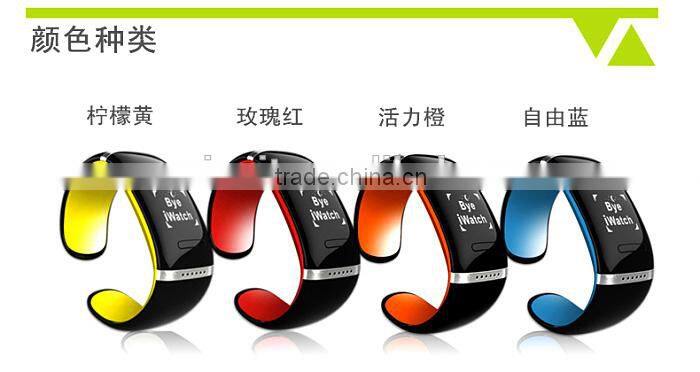 2014 hands free smart bluetooth bracelet with vibration and caller id WT-21