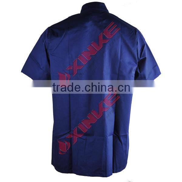 fashionable chef costume women with textile fabric