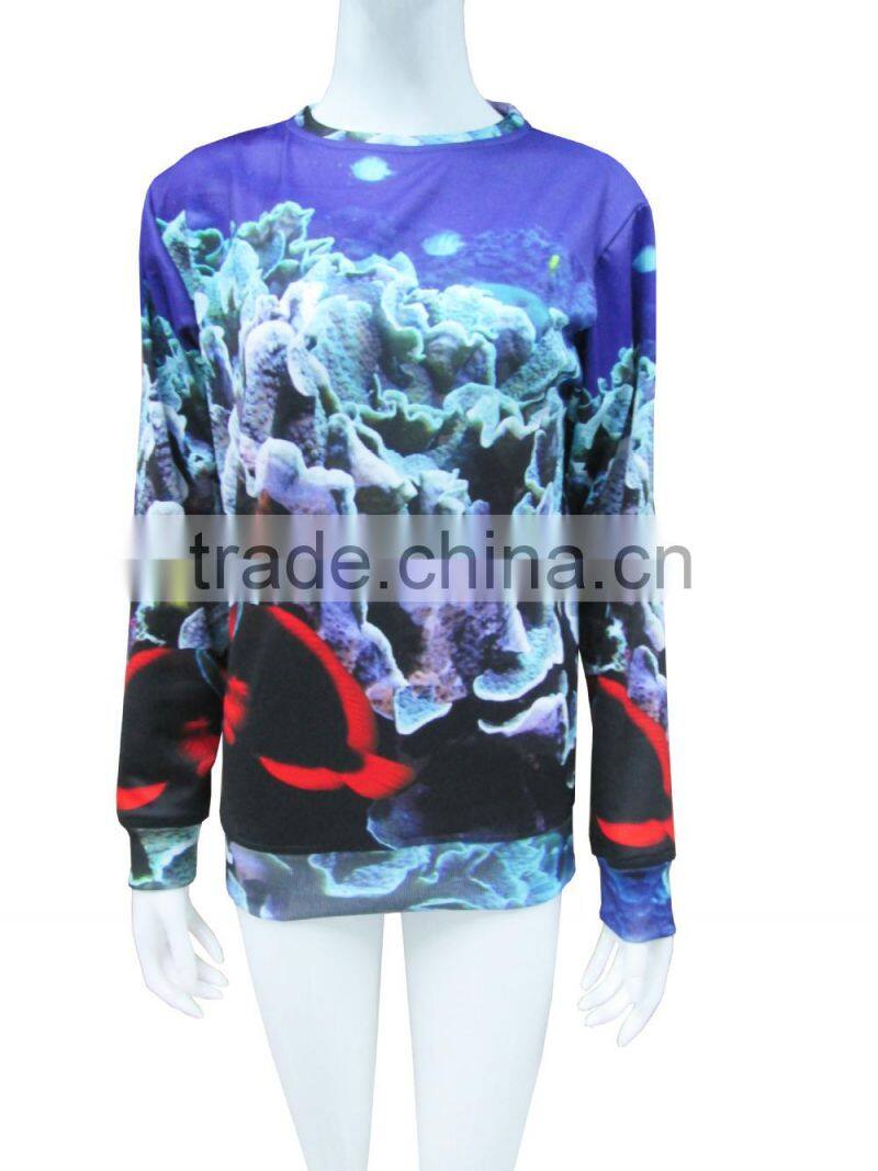 summer autumn long sleeve woman printing sweatshirt for fashion people