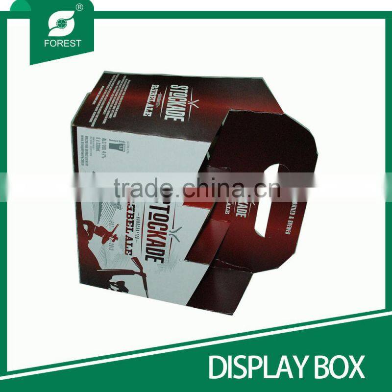BEVERAGE INDUSTRY HOT SALE CUSTOM DISPLAY BOXES FOR PACKING 6 PACK MILK BOTTLES