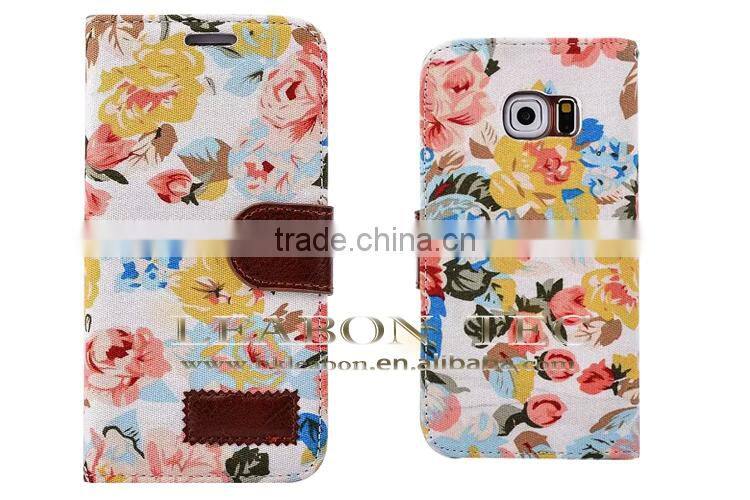 2015 Full protective smart mobile phone case cheap price leather phone case for Samsung Galaxy S6