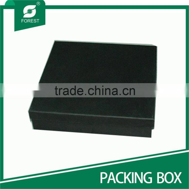 BLACK CARDBOARD PACKING BOX FOR JEWELRY