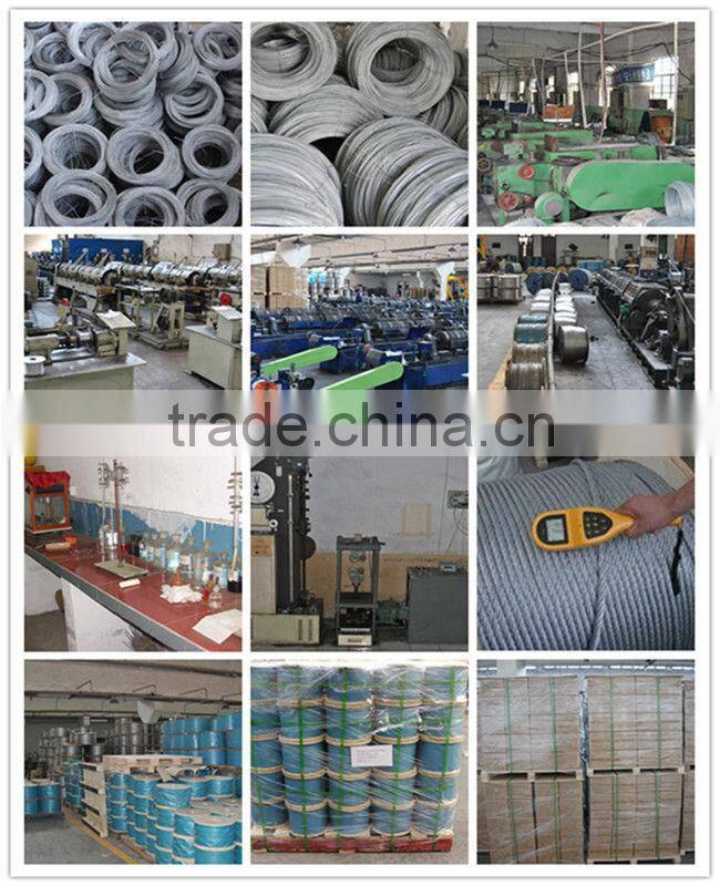 ungalvanized steel wire cable 6*19s fc