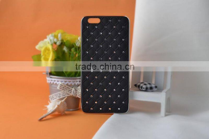 Perfect silicone seting diamond cell phone case for iphone 6 series