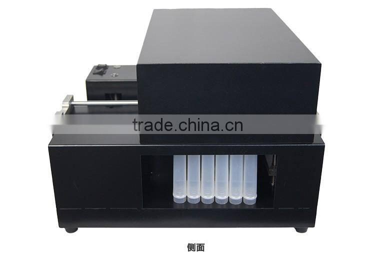 2015 newest A4 UV printer, cell phone case/plastic card/transparent business card printing machine, used uv flatbed printer