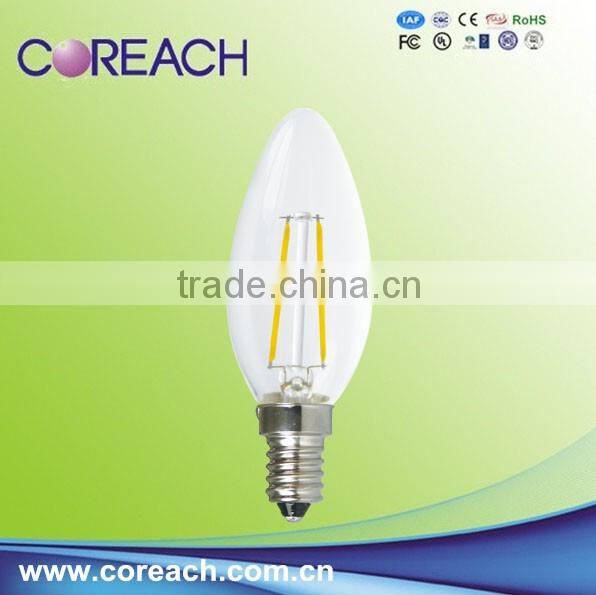 Top quality 120 Degree beam angle 230LM LED Candle Light 3w Coreach