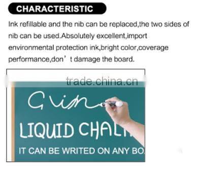 Liquid chalk marker refillable