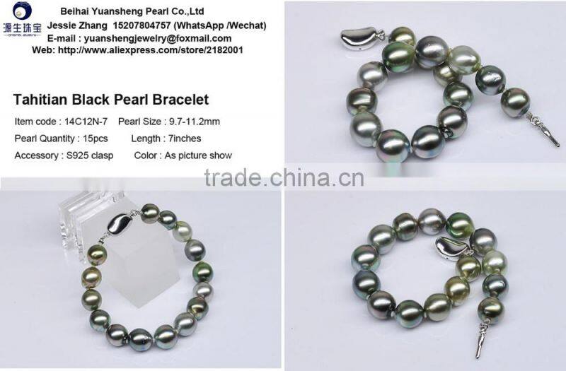 Mixed Color Fashion Stylish Tahitian womens black pearl bracelets wholesale
