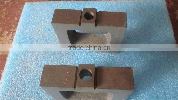 cast iron cushion block on test bench, 12 pcs per set