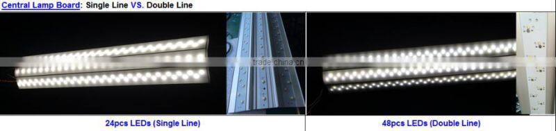 30W 60W 120W Linear LED Pendant Light Fixture for Supermarket Ceiling Mounted Installation