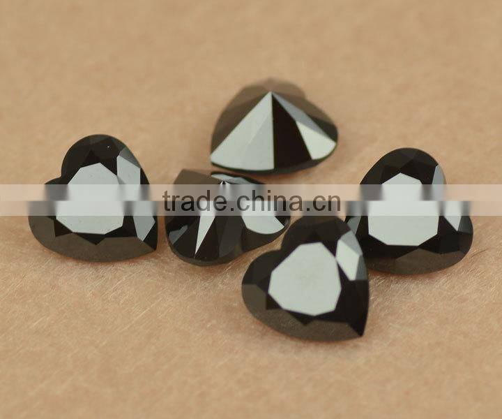 wholesale price gem stone square princess cut synthetic black nano spinel