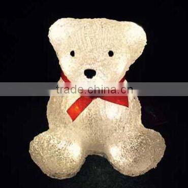 16L fairy white Acrylic bear christmas lights for christmas, party, holiday, home decorations