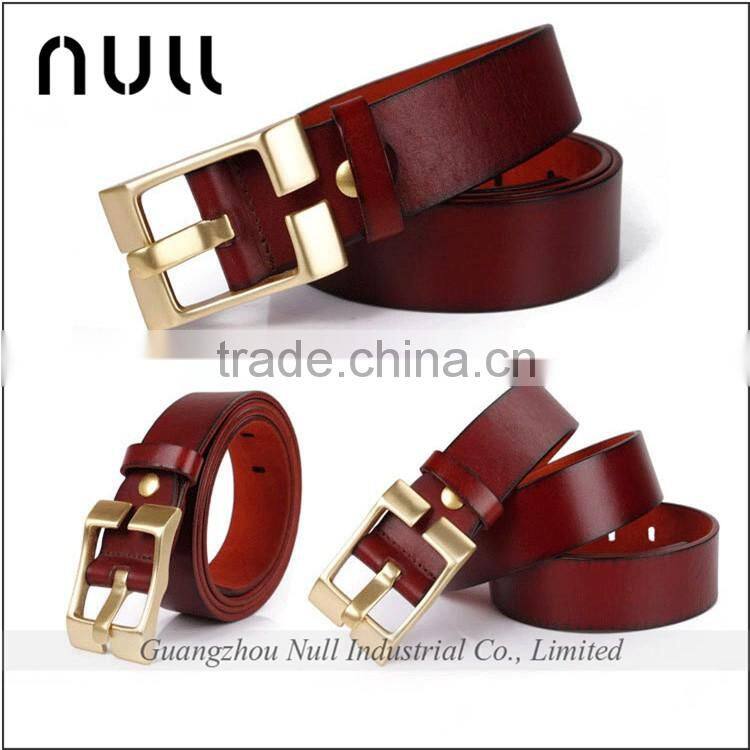 top brand generous metal buckle mens belt leather strip for designer belt