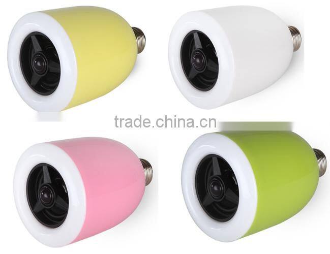 2015 New Best E27 Wireless Led Light Bluetooth Bulb Speaker with Mobile Phone App remote Control