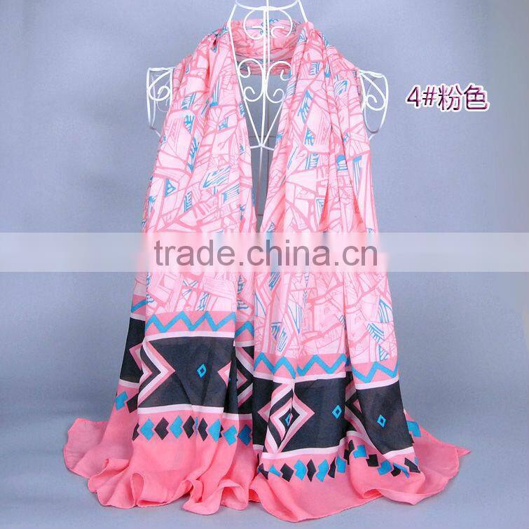Scarf Abstract Geometric Tree Pattern Women fashion Scarfs Women Popular 180*110 Scarves Pashmina shawls