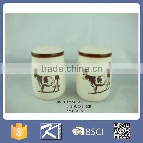 Ceramic Stoneware Kitchenware Salt and Pepper Holder