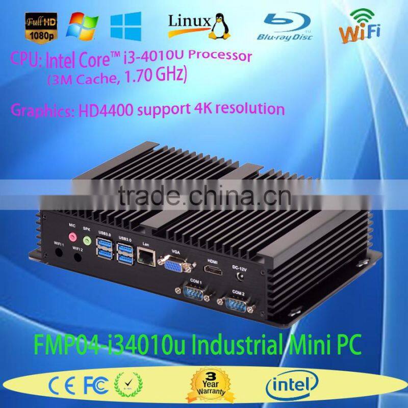 what is computer i3 Toshiba Fanless Mini PC with Intel dual Core i3 4010u 1.7G Intel HD4K resolution 2*MSATA+SATA