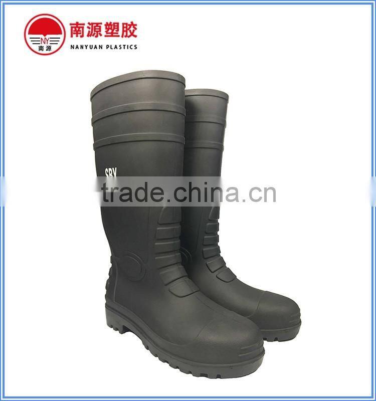 Anti-slip acid safety PVC boots for foot protection