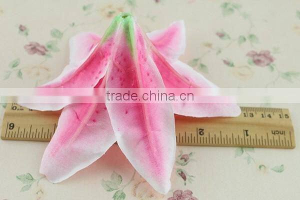 Customized pink calla lily flower head artificial flower