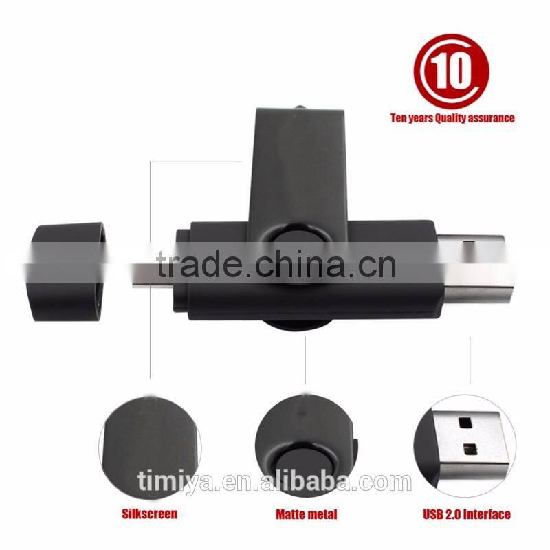 Super 2 In 1 OTG Micro USB Flash Drive 64GB Classic Style For Mobile Smart Phone Tablet Computer Player TV DVD Etc (Golden)