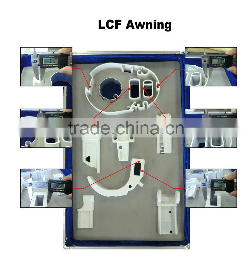 4.5m*2.5m-LED Retractable Full Cassette Folding arm Awning