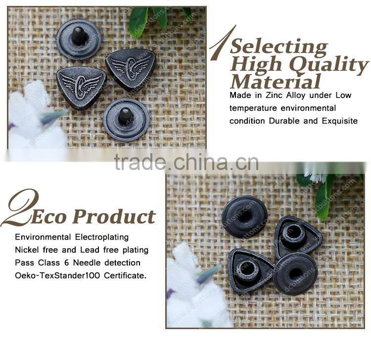 China factory fashion garment engrave logo jeans button rivet for denim
