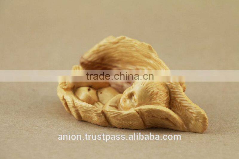 Olive Wood Carved Big Figure of Small Jesus