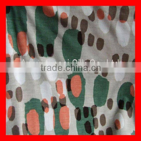 Melange Grey Cotton Printed Single Jersey