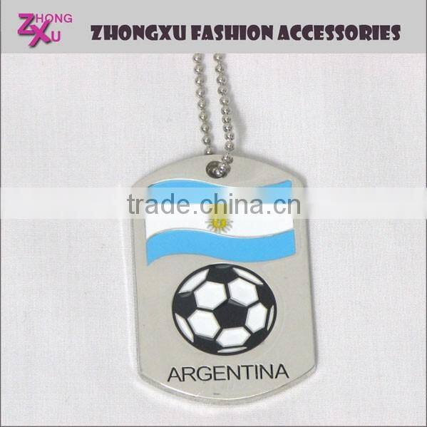 custom 2016 UEFA European Football Championship flag national team dog tag necklace jewelry
