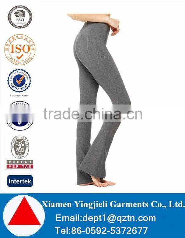 Woman Sports Pants Made Of Stretch Nylon Spandex Fabric Yoga Leggings For Fitness