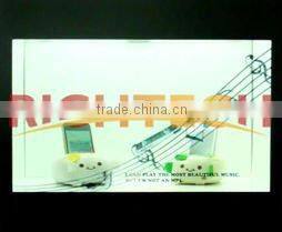 Richtech transparent LCD glass display cabinet with video advertising