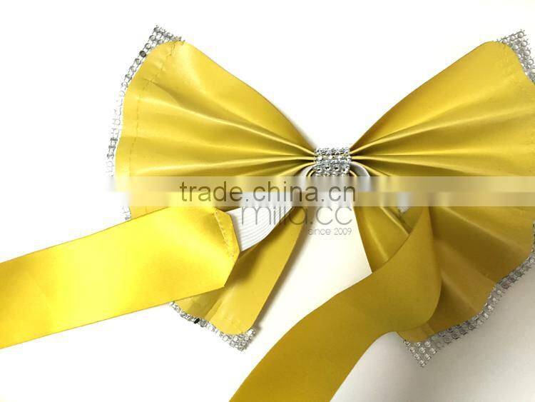 Wholesale China factory no need tie chair cover bow