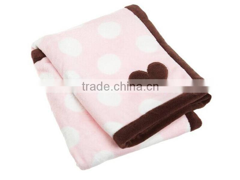 2015 winter hot sale 100% polyester baby blankets