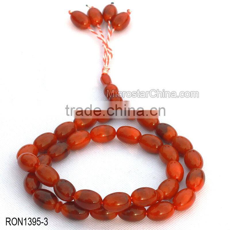Cherry amber color 33pcs Islamic Prayer Beads Misbaha Rosary Tesbih misbaha