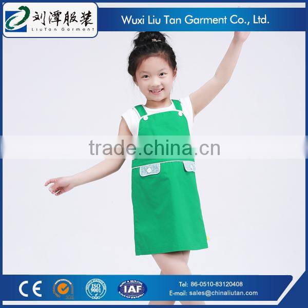 jacquard rib waist band cotton cargo pants for girls