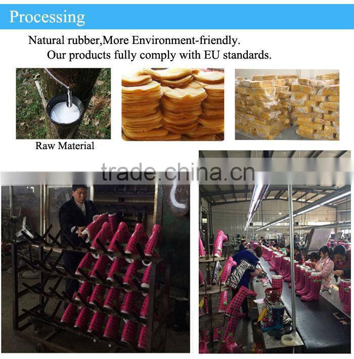 bulk wholesale high quality black dog wellington shoes