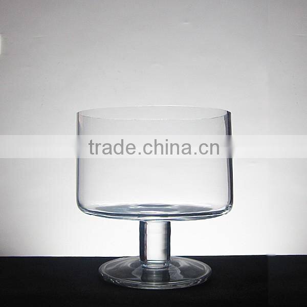 Hand blown ice cream cup with stem