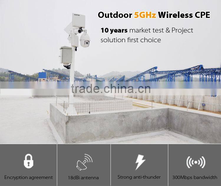 7km 5GHz Outdoor Audio Video Transmitter and Receiver CPE