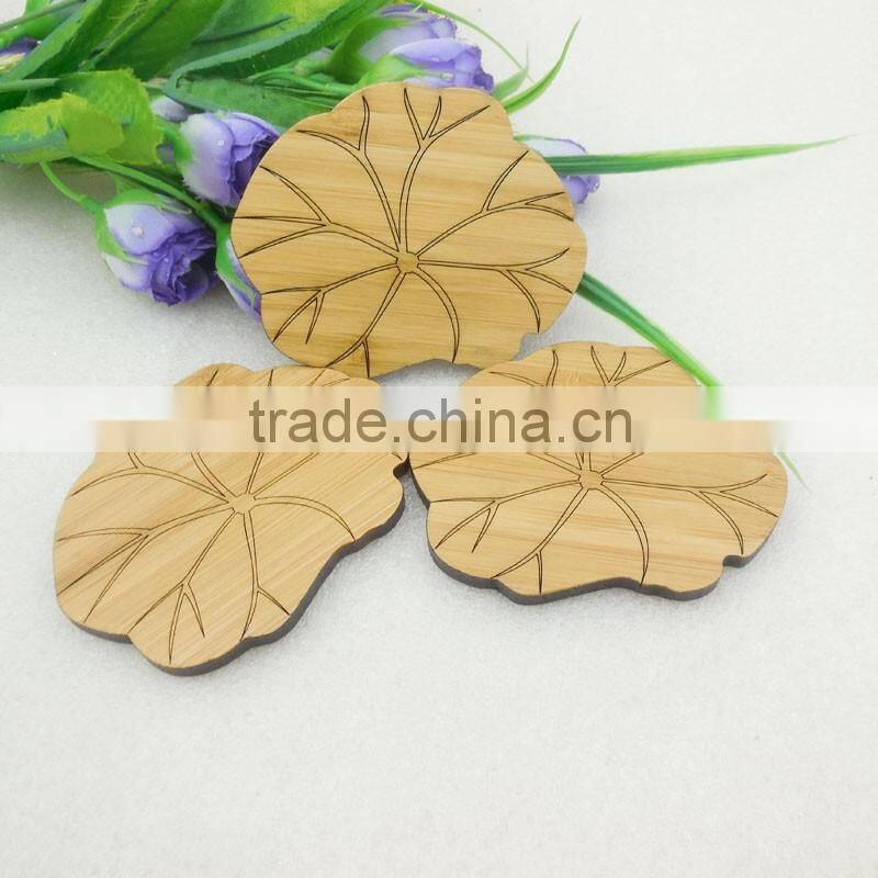 Natural bamboo lotus cup coffee drink coaster