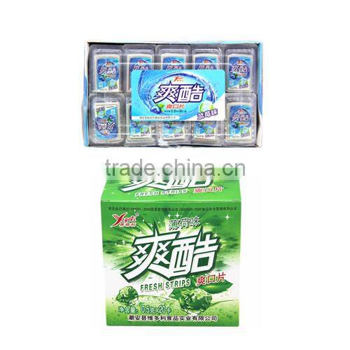 Chinese candy fresh strips mint spray VC-F019