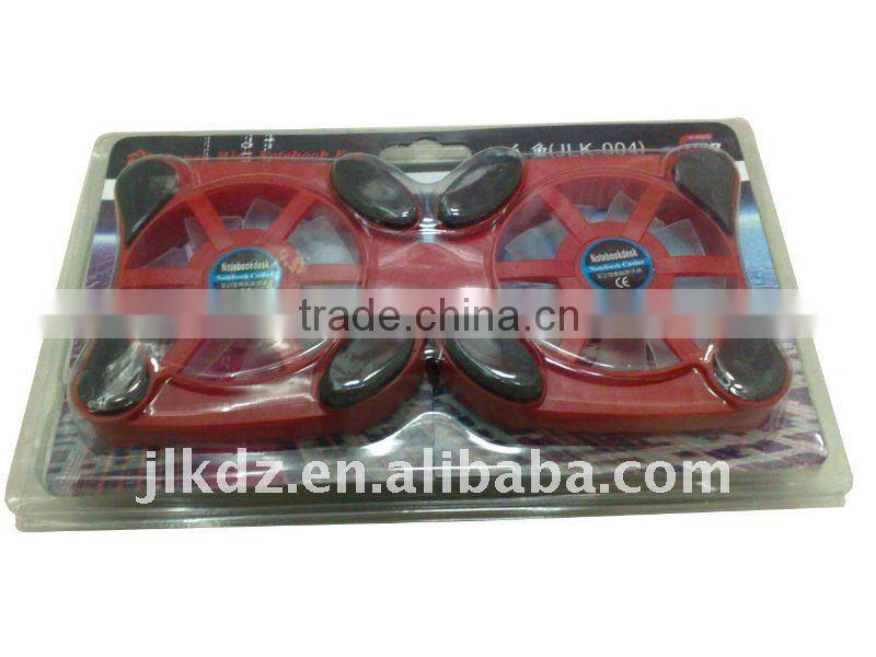 green adjustable fan cooling pad for laptop