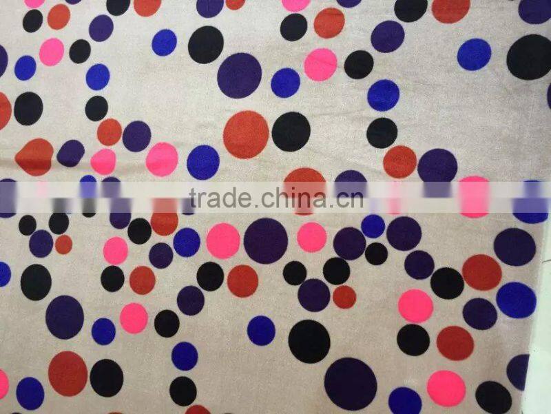 ks velvet fabric graphic design for colorful blouse girls garment