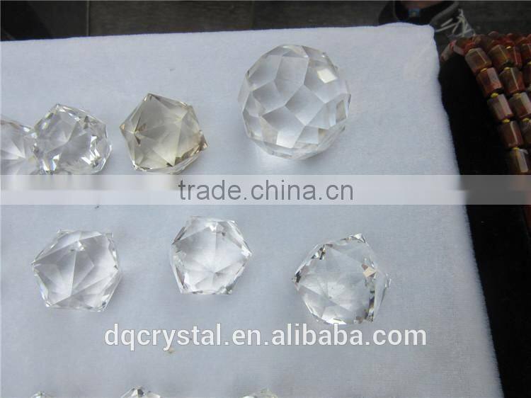 2015 appealing faceted crystal balls machine cut