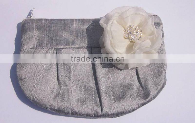 2014 Designer elegant Silk Bridal Clutch Bag