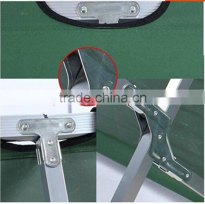 OEM Wholesale Lightweight Metal Cot Military Camping Folding Bed