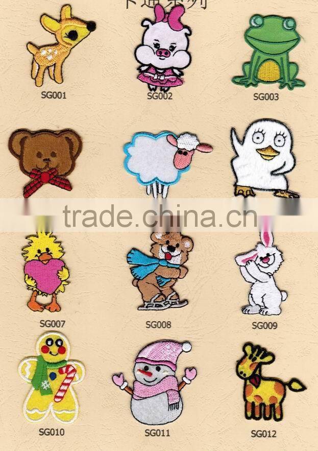 custom logo cloth embroidery badges